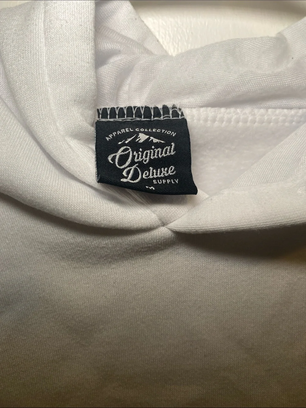 Original Deluxe White Pullover Hoodie Sweatshirt